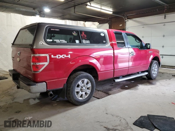 2012 Ford F-150 XL with VIN 1FTEX1EM5CFB00552, listed as a Copart auction lot 54605365 with 237,462 mi miles and Salvage Title. Bid and sale history available at carsss.com. Image 3.