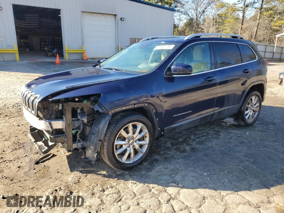 2016 Jeep Cherokee Limited with VIN 1C4PJLDS8GW282243, listed as a Copart auction lot 41487745 with 115,745 mi miles and Salvage Title. Bid and sale history available at carsss.com. Image 1.