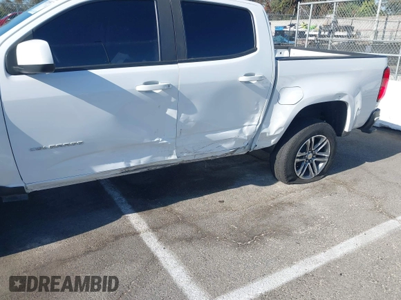 2022 Chevrolet Colorado 2WD Work Truck with VIN 1GCGSBEN7N1188574, listed as a IAAI auction lot 42695567 with 25,041 mi miles and . Bid and sale history available at DreamBid. Image 6.