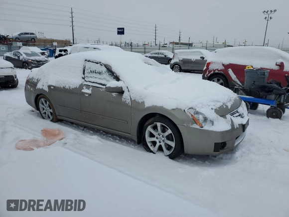 2007 Nissan Maxima 3.5 SE with VIN 1N4BA41E27C806203, listed as a Copart auction lot 87500325 with 0 mi miles and Salvage Title. Bid and sale history available at carsss.com. Image 4.