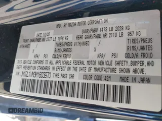 2021 Mazda Mazda6 Touring with VIN JM1GL1VM3M1603970, listed as a IAAI auction lot 41097927 with 1 mi miles. Bid and sale history available at carsss.com. Image 9.