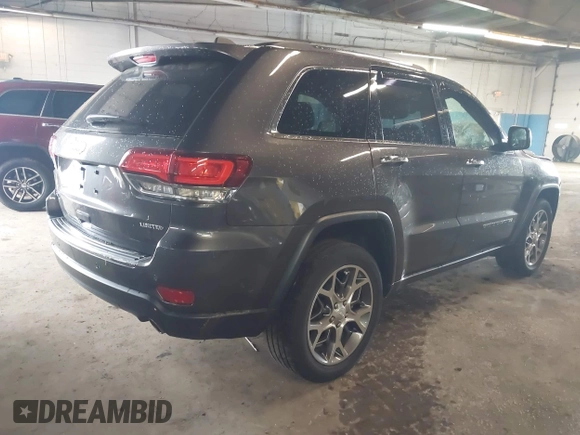 2021 Jeep Grand Cherokee 80th Anniversary z VIN 1C4RJFBG1MC831772, wystawiony jako IAAI lot #42227486 z przebiegiem 50 082 mil mil oraz . Historia ofert i sprzedaży dostępna na DreamBid. Obrazek 4.