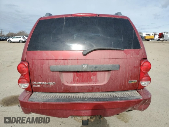 2008 Dodge Durango SLT with VIN 1D8HB48N28F119327, listed as a Copart auction lot 47839015 with 186,983 mi miles and Salvage title. Bid and sale history available at DreamBid. Image 6.