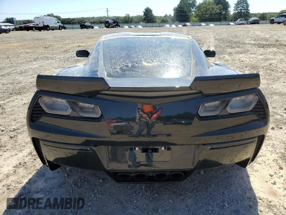 2019 Chevrolet Corvette Z06 2LZ with VIN 1G1YS2D67K5605381, listed as a Copart auction lot 74123374 with 19,094 mi miles and Salvage Title. Bid and sale history available at carsss.com. Image 6.