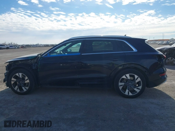 2022 Audi e-tron Premium with VIN WA1AAAGE6NB030134, listed as a IAAI auction lot 41209620 with 27,848 mi miles. Bid and sale history available at carsss.com. Image 14.