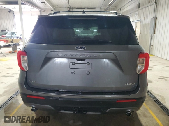2021 Ford Explorer XLT with VIN 1FMSK8DHXMGA22114, listed as a Copart auction lot 52604955 with 212,538 mi miles and Salvage Title. Bid and sale history available at carsss.com. Image 6.