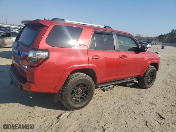 2017 Toyota 4Runner SR5 with VIN JTEBU5JR7H5481169, listed as a Copart auction lot 48656785 with 58,755 mi miles and Non Repairable. Bid and sale history available at carsss.com. Image 3.