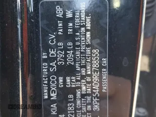2024 Kia Forte GT-Line with VIN 3KPF54AD9RE788558, listed as a Copart auction lot 45528125 with 16,517 mi miles and Salvage Title. Bid and sale history available at carsss.com. Image 12.
