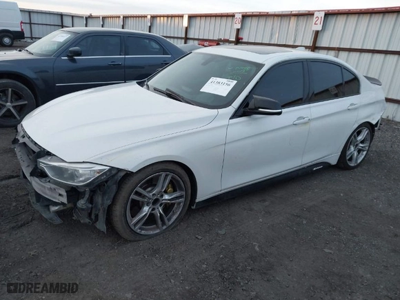 2014 BMW 3 Series 335i xDrive with VIN WBA3B9C56EF588393, listed as a IAAI auction lot 41383156 with 177,143 mi miles. Bid and sale history available at carsss.com. Image 2.