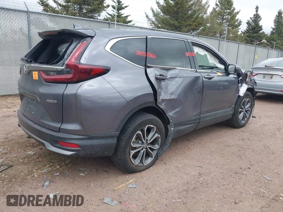 2022 Honda CR-V EX-L with VIN 7FARW2H81NE011064, listed as a IAAI auction lot 42010217 with 1 mi miles. Bid and sale history available at carsss.com. Image 4.