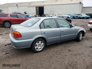 1999 Honda Civic EX with VIN 2HGEJ8646XH550886, listed as a Copart auction lot 41465115 with 78,693 mi miles and Salvage Title. Bid and sale history available at carsss.com. Image 3.