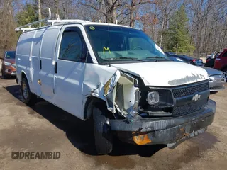2008 Chevrolet Express Cargo Van with VIN 1GCGG25C481179562, listed as a IAAI auction lot 41582058 with 150,510 mi miles. Bid and sale history available at carsss.com. Image 6.