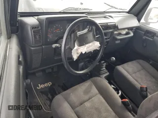 2003 Jeep Wrangler SE with VIN 1J4FA29113P351844, listed as a Copart auction lot 81411324 with 53,525 mi miles and Salvage title. Bid and sale history available at DreamBid. Image 8.