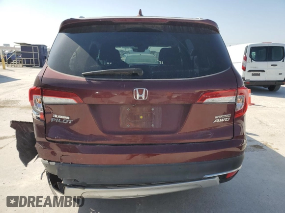 2020 Honda Pilot Touring 8-Passenger with VIN 5FNYF6H99LB006280, listed as a Copart auction lot 48948145 with 36,158 mi miles and Salvage Title. Bid and sale history available at DreamBid. Image 6.