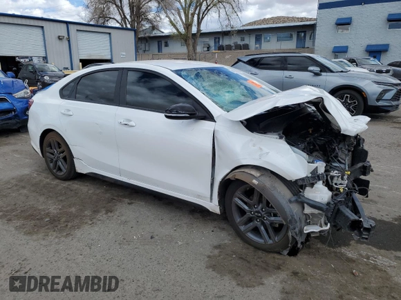 2021 Kia Forte GT-Line with VIN 3KPF34AD8ME423514, listed as a Copart auction lot 48262025 with 63,049 mi miles and Salvage Title. Bid and sale history available at carsss.com. Image 4.