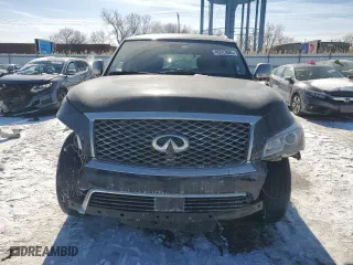 2017 Infiniti QX80 Signature Edition with VIN JN8AZ2NE5H9158159, listed as a Copart auction lot 45513605 with 127,249 mi miles and Salvage Title. Bid and sale history available at carsss.com. Image 5.