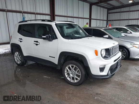 2020 Jeep Renegade Latitude with VIN ZACNJBBB4LPL00858, listed as a IAAI auction lot 39799564 with 96,002 mi miles. Bid and sale history available at carsss.com. Image 1.