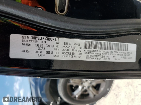 2015 Dodge Journey Crossroad с VIN 3C4PDCGB1FT553540, выставлен на аукционе Copart как лот 52770045 с пробегом 167 849 миль миль и Списание • Salvage title. История ставок и продаж доступна на DreamBid. Изображение 13.