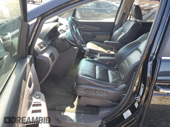 2011 Honda Odyssey EX-L with VIN 5FNRL5H69BB080861, listed as a Copart auction lot 53690005 with 206,646 mi miles and Salvage Title. Bid and sale history available at DreamBid. Image 7.
