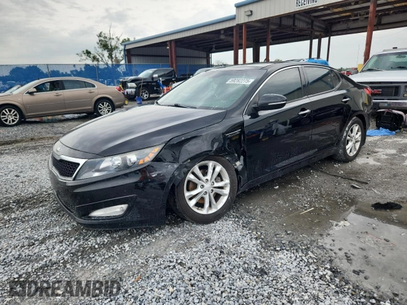 2013 Kia Optima EX z VIN 5XXGN4A79DG162815, wystawiony jako Copart lot #59282275 z przebiegiem 163 920 mil mil oraz Szkoda całkowita • Salvage title. Historia ofert i sprzedaży dostępna na DreamBid. Obrazek 1.