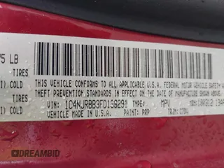 2015 Jeep Patriot Sport with VIN 1C4NJRBB3FD136291, listed as a IAAI auction lot 42015702 with 129,339 mi miles and . Bid and sale history available at carsss.com. Image 9.