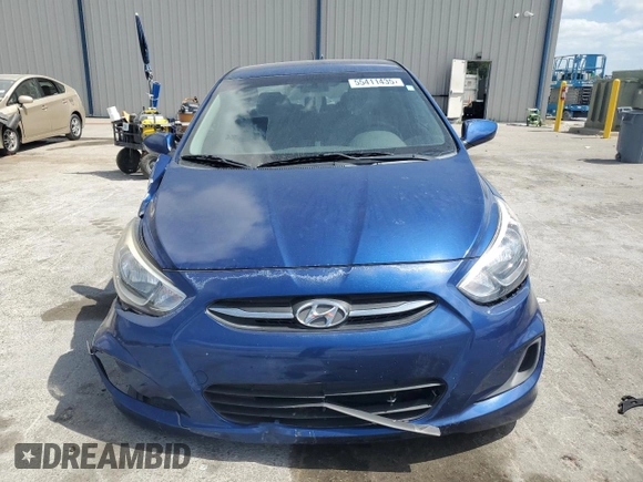 2015 Hyundai Accent GLS with VIN KMHCT4AE7FU935471, listed as a Copart auction lot 55411435 with 87,243 mi miles and Salvage Title. Bid and sale history available at DreamBid. Image 5.