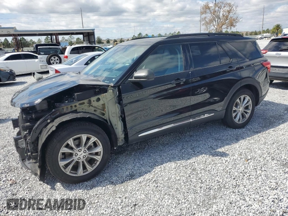 2024 Ford Explorer XLT with VIN 1FMSK7DH0RGA78192, listed as a Copart auction lot 45961825 with 5,155 mi miles and Salvage Title. Bid and sale history available at carsss.com. Image 1.