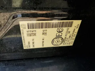 2017 Nissan Maxima SV with VIN 1N4AA6AP6HC433242, listed as a Copart auction lot 58003125 with 142,469 mi miles and Salvage title. Bid and sale history available at DreamBid. Image 12.