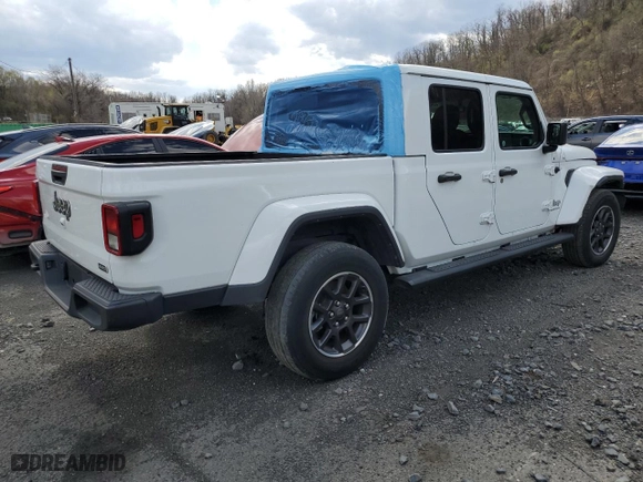 2023 Jeep Gladiator Overland with VIN 1C6HJTFG9PL535396, listed as a Copart auction lot 53423225 with 45,596 mi miles and Non Repairable. Bid and sale history available at carsss.com. Image 3.