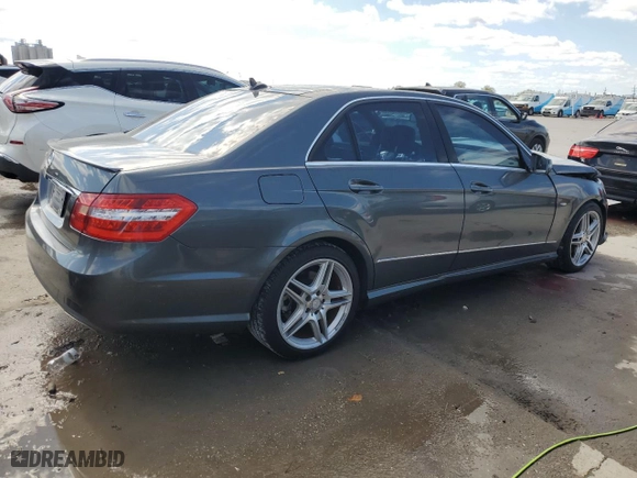 2012 Mercedes-Benz E-Class E 350 Luxury with VIN WDDHF5KBXCA640265, listed as a Copart auction lot 48799755 with 105,194 mi miles and Salvage Title. Bid and sale history available at carsss.com. Image 3.