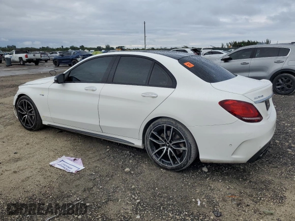 2021 Mercedes-Benz C 43 AMG z VIN W1KWF6EB6MR641697, wystawiony jako Copart lot #89278785 z przebiegiem 48 937 mil mil oraz Szkoda całkowita • Salvage title. Historia ofert i sprzedaży dostępna na DreamBid. Obrazek 2.