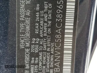 2010 BMW 5 Series 528i xDrive with VIN WBANV1C58AC389651, listed as a Copart auction lot 54332175 with 164,962 mi miles and Clean Title. Bid and sale history available at carsss.com. Image 12.