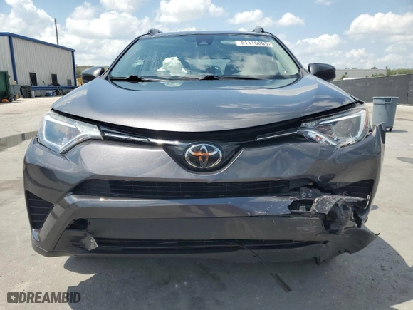 2017 Toyota RAV4 LE with VIN JTMZFREV2HJ720629, listed as a Copart auction lot 51176005 with 112,882 mi miles and Salvage Title. Bid and sale history available at carsss.com. Image 5.