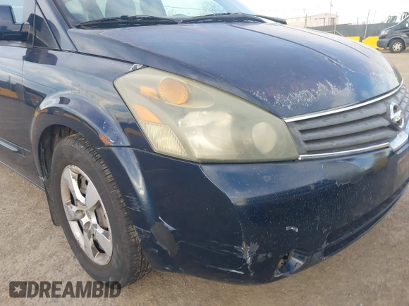 2008 Nissan Quest SL with VIN 5N1BV28U18N109882, listed as a IAAI auction lot 41289709 with 182,458 mi miles. Bid and sale history available at carsss.com. Image 6.