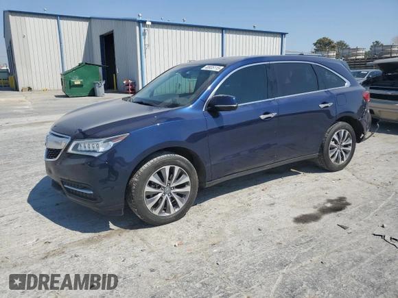 2016 Acura MDX w/Tech with VIN 5FRYD4H40GB012102, listed as a Copart auction lot 48935115 with 94,715 mi miles and Salvage Title. Bid and sale history available at carsss.com. Image 1.