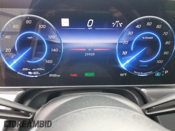 2023 Mercedes-Benz EQS 450+ z VIN 4JGDM2DB1PA007892, wystawiony jako Copart lot #57506705 z przebiegiem 29 909 mil mil oraz Tytuł czysty. Historia ofert i sprzedaży dostępna na DreamBid. Obrazek 9.