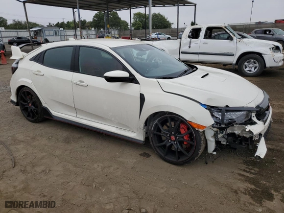 2021 Honda Civic Type R Touring with VIN SHHFK8G71MU203622, listed as a Copart auction lot 73161924 with 45,136 mi miles and Salvage Title. Bid and sale history available at carsss.com. Image 4.