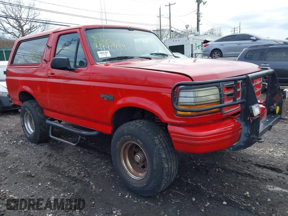 1995 Ford Bronco Custom with VIN 1FMEU15H3SLB26333, listed as a IAAI auction lot 41969398 with Not Provided miles and . Bid and sale history available at DreamBid. Image 1.