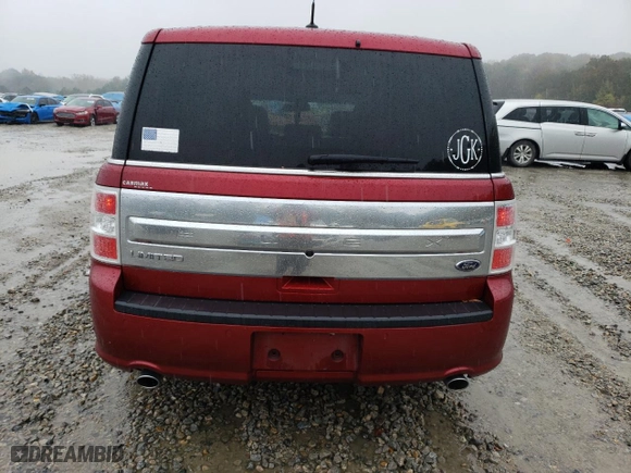 2017 Ford Flex Limited with VIN 2FMGK5D82HBA05180, listed as a Copart auction lot 81563224 with 75,662 mi miles and Salvage Title. Bid and sale history available at carsss.com. Image 6.