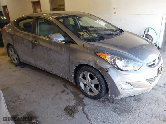 2012 Hyundai Elantra GLS with VIN KMHDH4AE1CU364819, listed as a IAAI auction lot 41618277 with 78,373 mi miles. Bid and sale history available at carsss.com. Image 1.