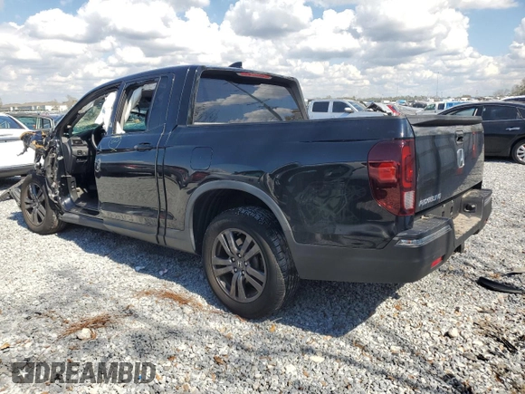 2018 Honda Ridgeline Sport with VIN 5FPYK2F19JB002705, listed as a Copart auction lot 44516565 with Not provided miles and Salvage title. Bid and sale history available at DreamBid. Image 2.