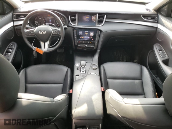 2021 Infiniti QX50 Luxe with VIN 3PCAJ5BB3MF114918, listed as a Copart auction lot 52162535 with 44,420 mi miles and Salvage title. Bid and sale history available at DreamBid. Image 8.