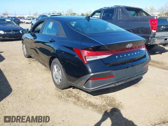 2024 Hyundai Elantra SE with VIN KMHLL4DG5RU842031, listed as a IAAI auction lot 41814198 with 6,038 mi miles and . Bid and sale history available at DreamBid. Image 3.