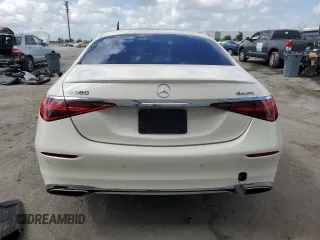 2022 Mercedes-Benz S 580 с VIN W1K6G7GB3NA141805, выставлен на аукционе Copart как лот 54716515 с пробегом 60 353 миль миль и Списание • Salvage title. История ставок и продаж доступна на DreamBid. Изображение 6.