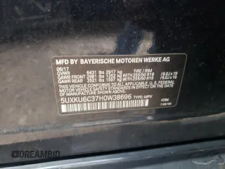 2017 BMW X6 z VIN 5UXKU6C37H0W38696, wystawiony jako Copart lot #65710212 z przebiegiem 48 424 mil mil oraz . Historia ofert i sprzedaży dostępna na DreamBid. Obrazek 10.