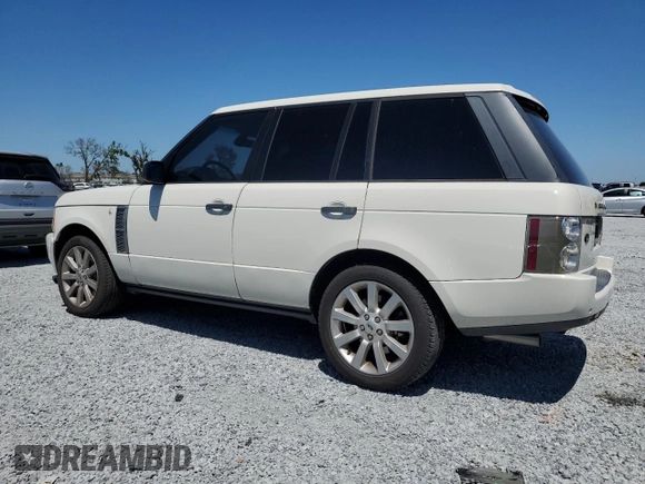2008 Land Rover Range Rover SC with VIN SALMF13448A293842, listed as a Copart auction lot 53118915 with 134,429 mi miles and Salvage title. Bid and sale history available at DreamBid. Image 2.