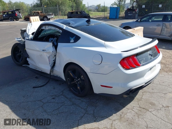 2023 Ford Mustang EcoBoost with VIN 1FA6P8THXP5101393, listed as a IAAI auction lot 41696753 with 23,023 mi miles. Bid and sale history available at carsss.com. Image 3.