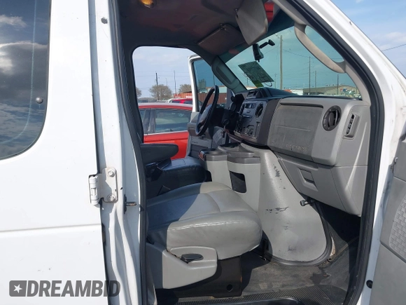 2012 Ford Econoline Cargo Commercial with VIN 1FTNE1EW0CDB20193, listed as a IAAI auction lot 40970101 with 353,006 mi miles and . Bid and sale history available at DreamBid. Image 5.