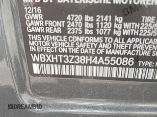 2017 BMW X1 xDrive28i with VIN WBXHT3Z38H4A55086, listed as a IAAI auction lot 42459276 with 101,907 mi miles and . Bid and sale history available at DreamBid. Image 9.