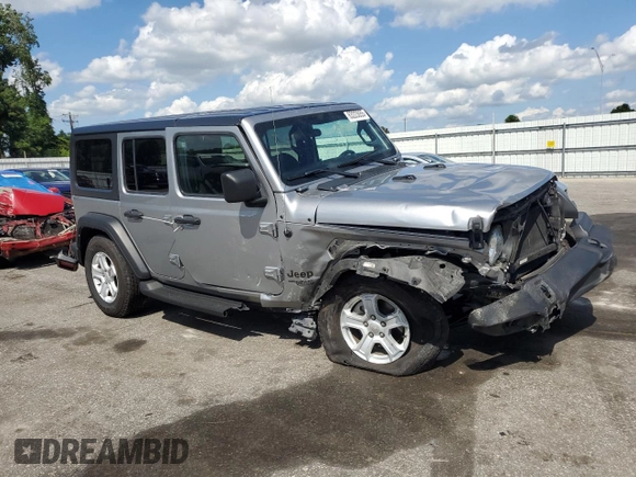 2021 Jeep Wrangler Unlimited Sport S z VIN 1C4HJXDN3MW637613, wystawiony jako Copart lot #63223055 z przebiegiem 66 380 mil mil oraz Szkoda całkowita • Salvage title. Historia ofert i sprzedaży dostępna na DreamBid. Obrazek 4.
